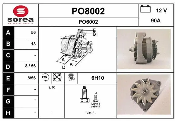 PO8002 SNRA Генератор (фото 1)