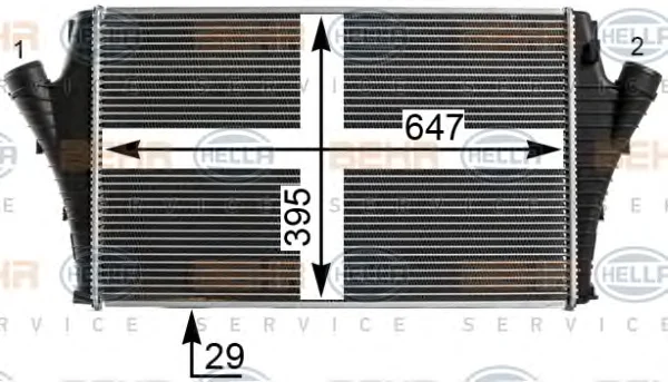 8ML 376 700-671 BEHR/HELLA/PAGID Интеркулер (радиатор интеркулера) (фото 1)