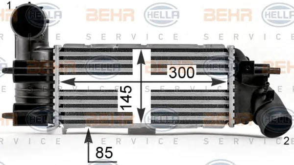 8ML 376 700-741 BEHR/HELLA/PAGID Интеркулер (радиатор интеркулера) (фото 1)