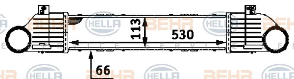 8ML 376 723-041 BEHR/HELLA/PAGID Интеркулер (радиатор интеркулера) (фото 1)