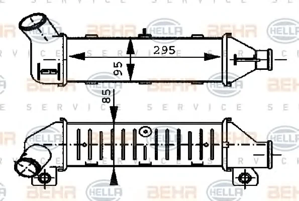 8ML 376 723-251 BEHR/HELLA/PAGID Интеркулер (радиатор интеркулера) (фото 1)