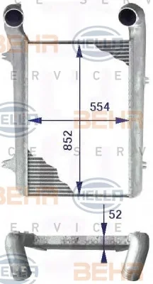 8ML 376 723-771 BEHR/HELLA/PAGID Интеркулер (радиатор интеркулера) (фото 1)