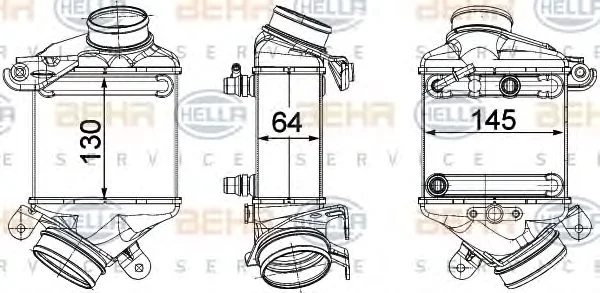 8ML 376 746-441 BEHR/HELLA/PAGID Интеркулер (радиатор интеркулера) (фото 1)