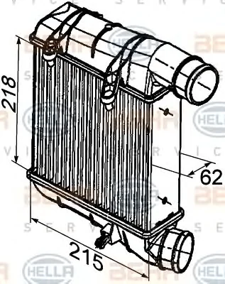 8ML 376 746-641 BEHR/HELLA/PAGID Интеркулер (радиатор интеркулера) (фото 1)