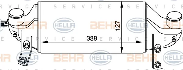 8ML 376 765-091 BEHR/HELLA/PAGID Интеркулер (радиатор интеркулера) (фото 1)