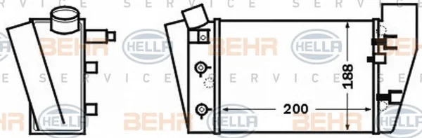 8ML 376 776-091 BEHR/HELLA/PAGID Интеркулер (радиатор интеркулера) (фото 1)