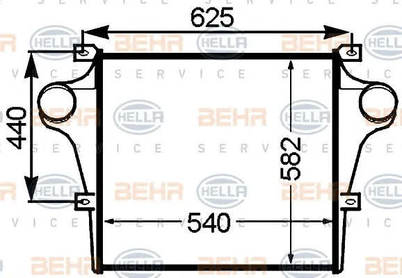 8ML 376 776-761 BEHR/HELLA/PAGID Интеркулер (радиатор интеркулера) (фото 1)