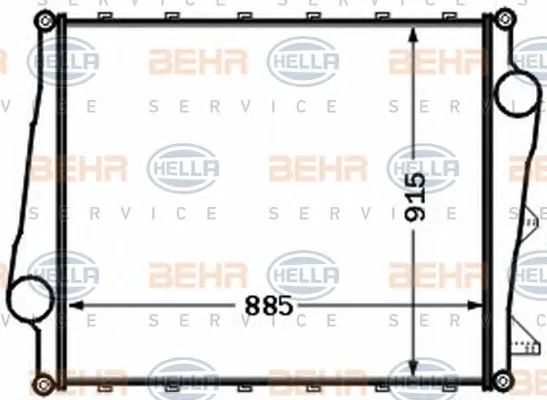 8ML 376 777-071 BEHR/HELLA/PAGID Интеркулер (радиатор интеркулера) (фото 1)