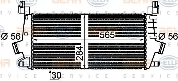 8ML 376 777-261 BEHR/HELLA/PAGID Интеркулер (радиатор интеркулера) (фото 2)