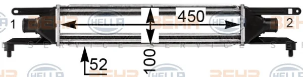 8ML 376 900-411 BEHR/HELLA/PAGID Интеркулер (радиатор интеркулера) (фото 1)