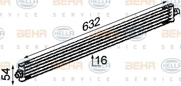 8MO 376 722-311 BEHR/HELLA/PAGID Масляный радиатор кпп/акпп (фото 1)