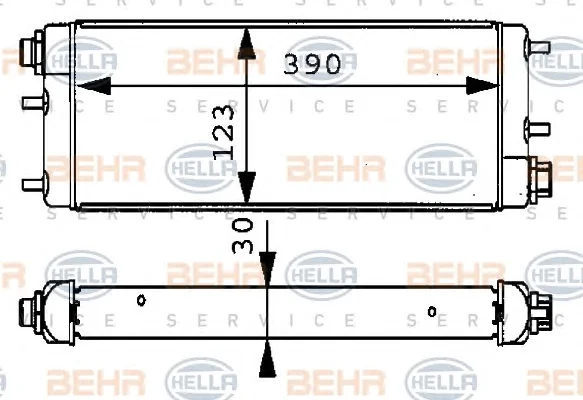 8MO 376 725-761 BEHR/HELLA/PAGID Масляный радиатор кпп/акпп (фото 1)