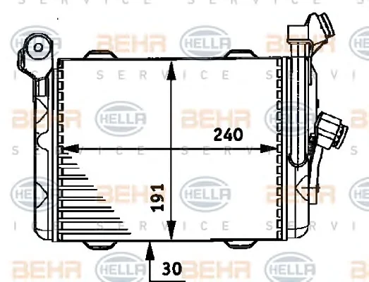 8MO 376 726-011 BEHR/HELLA/PAGID масляный радиатор двигателя (фото 1)