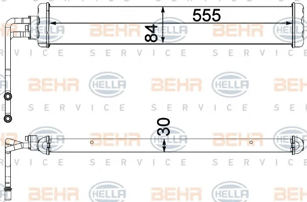 8MO 376 750-771 BEHR/HELLA/PAGID Масляный радиатор кпп/акпп (фото 1)