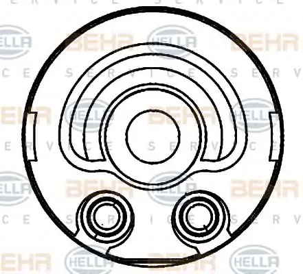 8MO 376 797-131 BEHR/HELLA/PAGID масляный радиатор двигателя (фото 2)