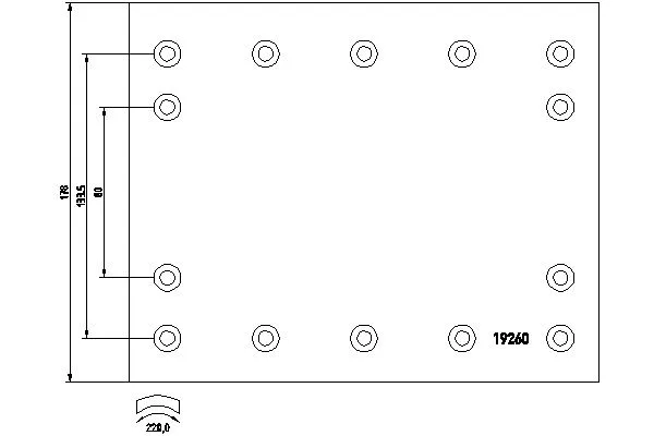 19260 TEXTAR Тормозные колодки, барабанный тормоз (фото 1)