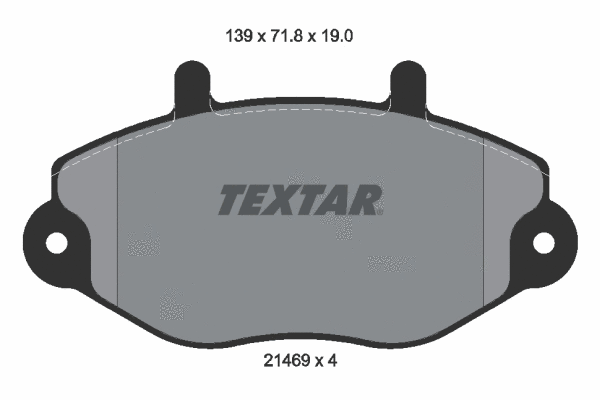 89002600 TEXTAR Комплект тормозов, дисковый тормозной механизм (фото 1)