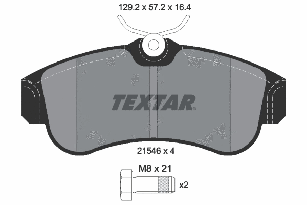 89003200 TEXTAR Комплект тормозов, дисковый тормозной механизм (фото 2)