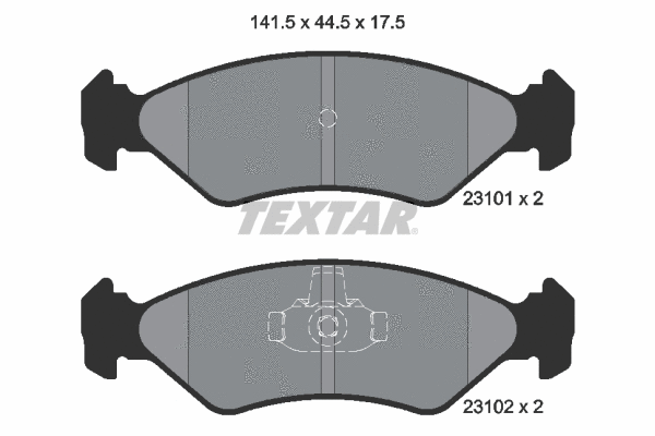 89004900 TEXTAR Комплект тормозов, дисковый тормозной механизм (фото 1)