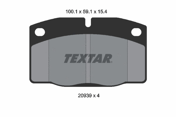 89009500 TEXTAR Комплект тормозов, дисковый тормозной механизм (фото 1)