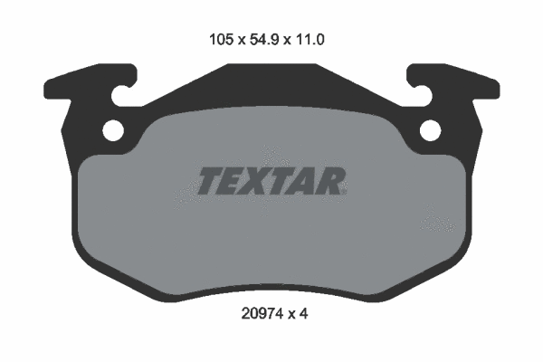 89009700 TEXTAR Комплект тормозов, дисковый тормозной механизм (фото 1)