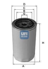 29.001.00 UFI Фильтр охлаждающей жидкости (фото 1)