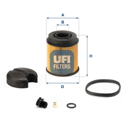 44.001.00 UFI Карбамидный фильтр (фото 1)