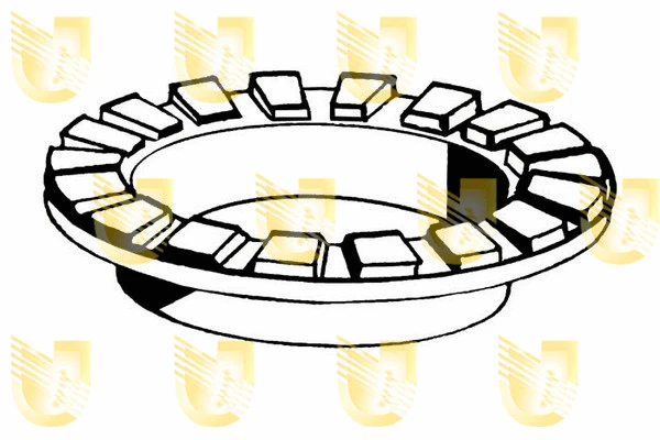390148 UNIGOM Опорное кольцо, опора стойки амортизатора (фото 1)