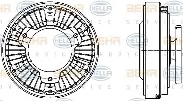 8MV 376 729-471 BEHR/HELLA/PAGID Вентилятор охлаждения радиатора (двигателя) (фото 1)