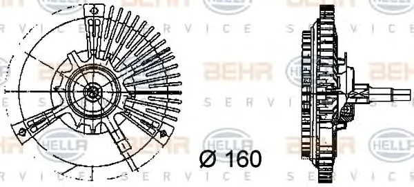 8MV 376 731-131 BEHR/HELLA/PAGID Вентилятор охлаждения радиатора (двигателя) (фото 1)
