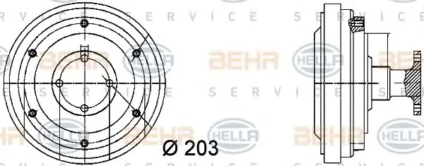 8MV 376 731-361 BEHR/HELLA/PAGID Вентилятор охлаждения радиатора (двигателя) (фото 1)