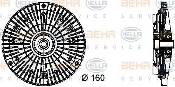 8MV 376 732-061 BEHR/HELLA/PAGID Вентилятор охлаждения радиатора (двигателя) (фото 1)