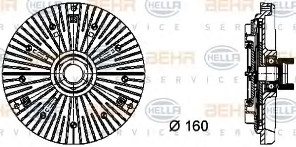 8MV 376 732-111 BEHR/HELLA/PAGID Вентилятор охлаждения радиатора (двигателя) (фото 1)