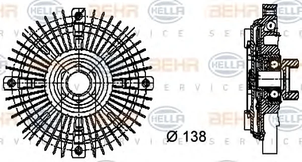 8MV 376 732-201 BEHR/HELLA/PAGID Вентилятор охлаждения радиатора (двигателя) (фото 1)
