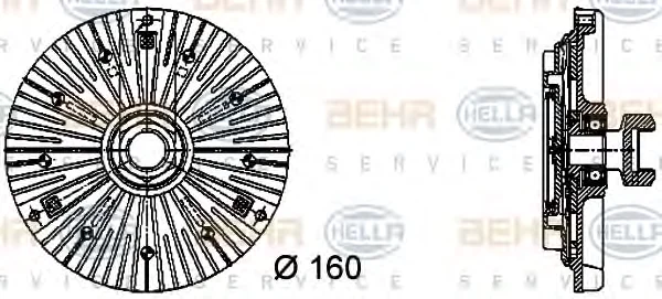 8MV 376 732-441 BEHR/HELLA/PAGID Вентилятор охлаждения радиатора (двигателя) (фото 1)