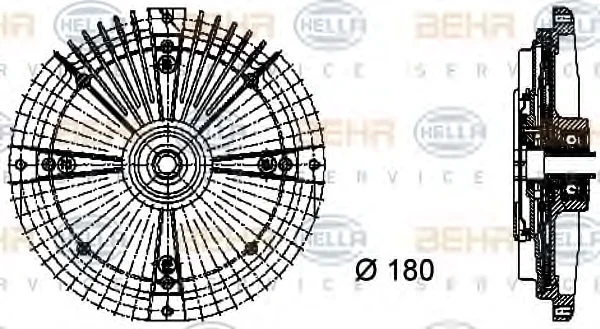 8MV 376 732-461 BEHR/HELLA/PAGID Вентилятор охлаждения радиатора (двигателя) (фото 1)