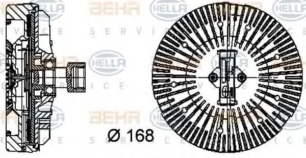8MV 376 734-381 BEHR/HELLA/PAGID Вентилятор охлаждения радиатора (двигателя) (фото 1)