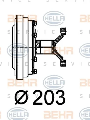 8MV 376 757-171 BEHR/HELLA/PAGID Вентилятор охлаждения радиатора (двигателя) (фото 1)