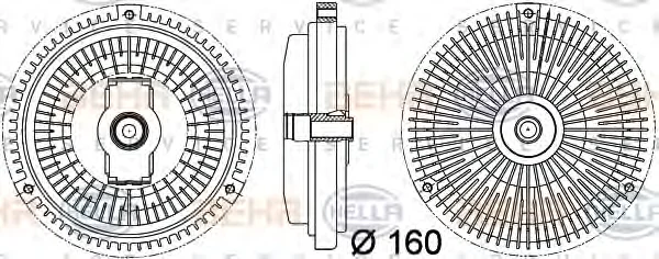 8MV 376 757-341 BEHR/HELLA/PAGID Вентилятор охлаждения радиатора (двигателя) (фото 1)