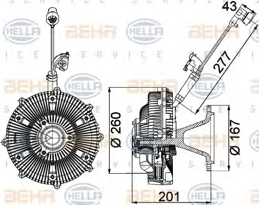 8MV 376 757-461 BEHR/HELLA/PAGID Вентилятор охлаждения радиатора (двигателя) (фото 1)