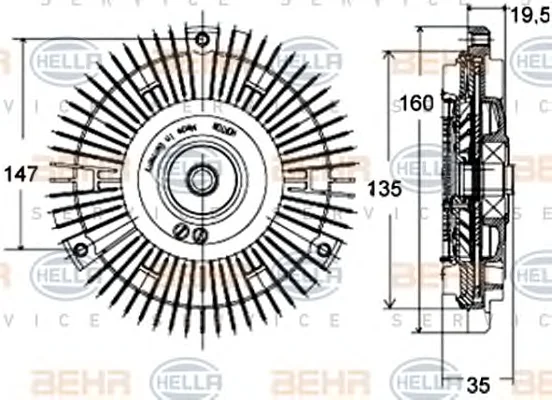 8MV 376 758-441 BEHR/HELLA/PAGID Вентилятор охлаждения радиатора (двигателя) (фото 1)