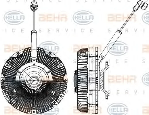 8MV 376 791-151 BEHR/HELLA/PAGID Вентилятор охлаждения радиатора (двигателя) (фото 1)