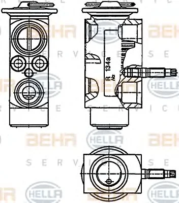 8UW 351 234-201 BEHR/HELLA/PAGID Расширительный клапан кондиционера (фото 1)