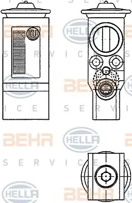 8UW 351 234-231 BEHR/HELLA/PAGID Расширительный клапан кондиционера (фото 1)