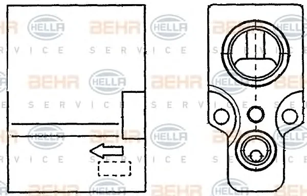 8UW 351 234-241 BEHR/HELLA/PAGID Расширительный клапан кондиционера (фото 1)
