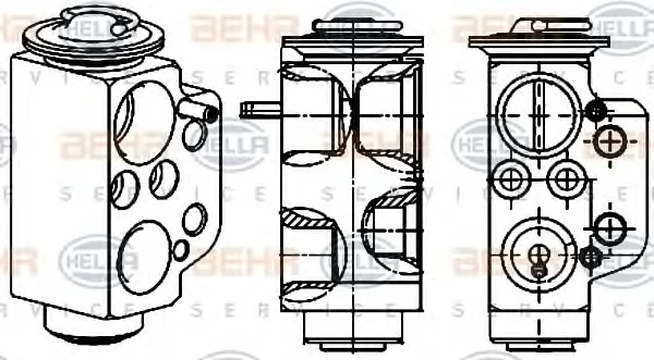 8UW 351 234-471 BEHR/HELLA/PAGID Расширительный клапан кондиционера (фото 1)