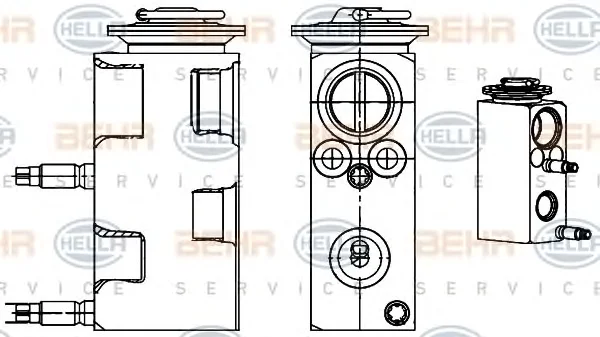 8UW 351 234-521 BEHR/HELLA/PAGID Расширительный клапан кондиционера (фото 1)