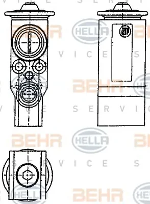 8UW 351 239-071 BEHR/HELLA/PAGID Расширительный клапан кондиционера (фото 1)