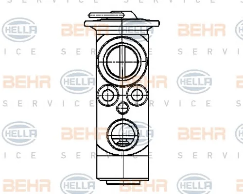 8UW 351 239-361 BEHR/HELLA/PAGID Расширительный клапан кондиционера (фото 1)