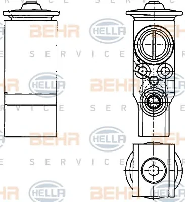 8UW 351 239-651 BEHR/HELLA/PAGID Расширительный клапан кондиционера (фото 1)